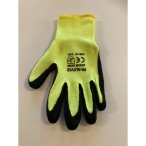 Arbejdshandske med kraftig gummi vinter let forret