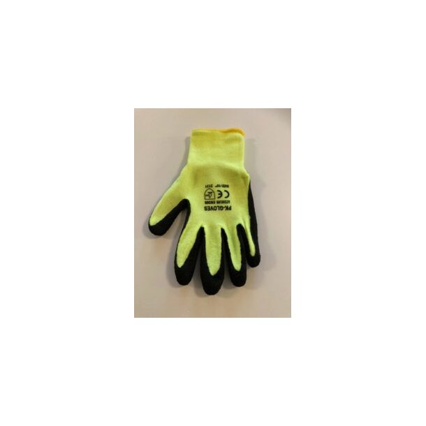 Arbejdshandske med kraftig gummi vinter let forret